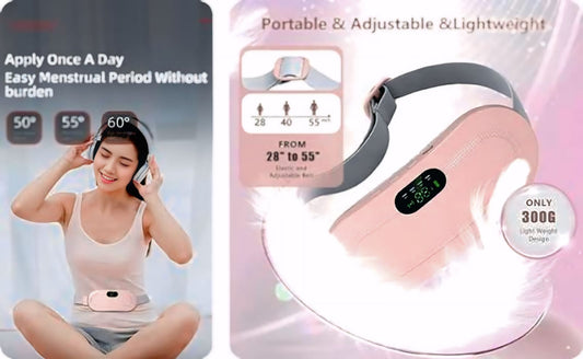 Cramp Relief Pain Belt – Electric Heating & Massage Therapy Belt for Fast Pain Relief
