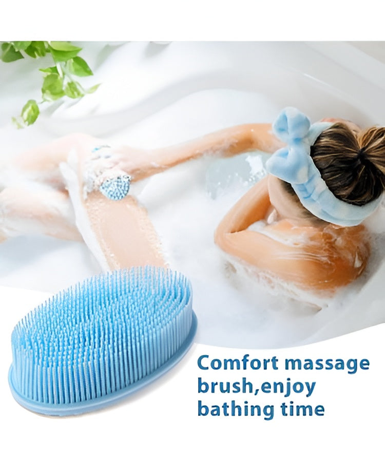 Silicone Massage Body Brush – Soft Exfoliating Scrubber for Smooth, Healthy Skin