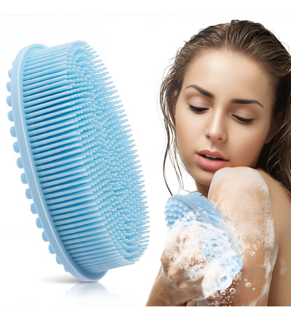 Silicone Massage Body Brush – Soft Exfoliating Scrubber for Smooth, Healthy Skin
