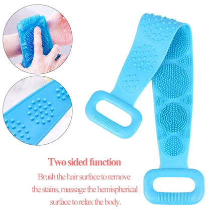 Silicone Back Scrubber Is Suitable For The Shower Bath Brush Body With Long Handles Double Shower Brush Is Used For Shower