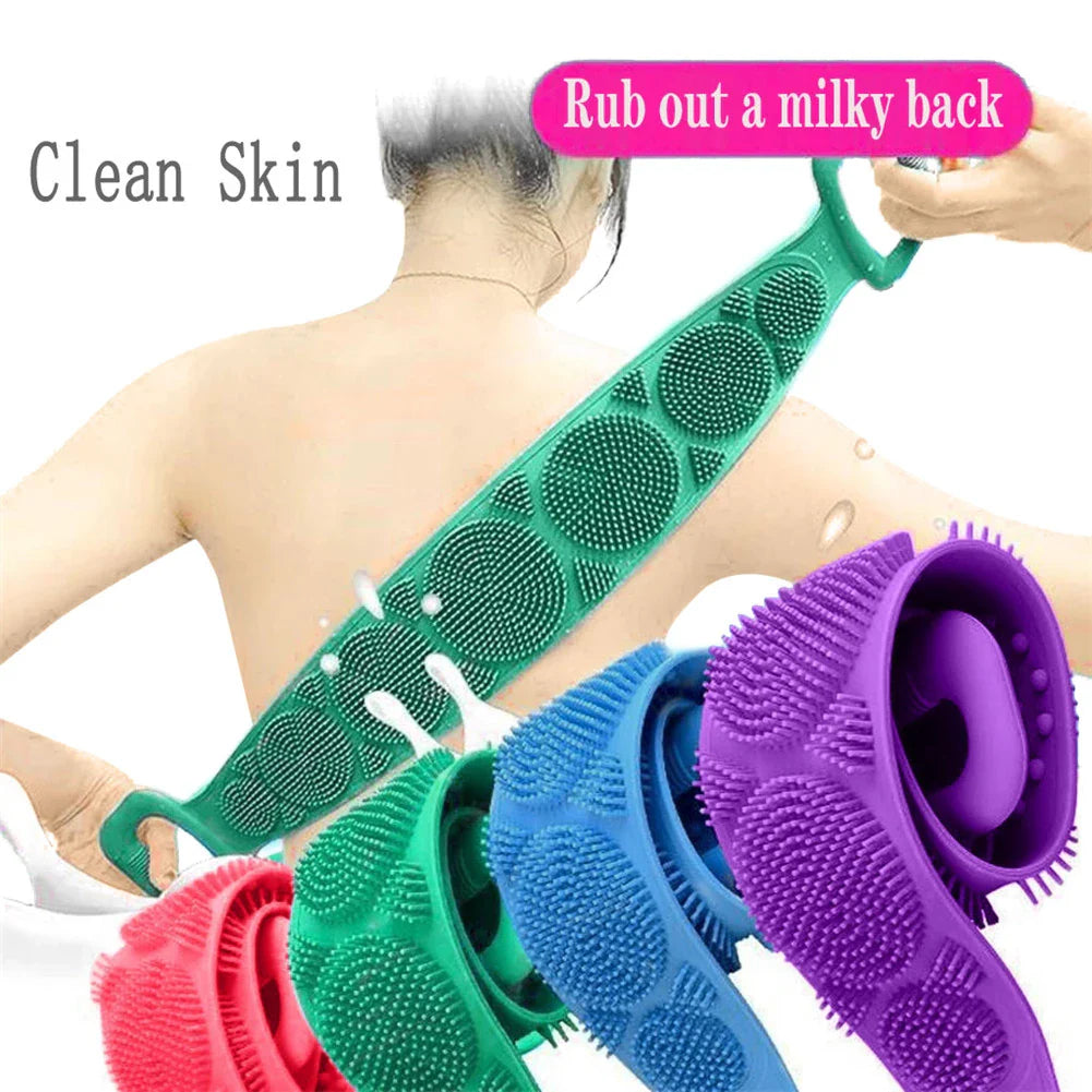 Silicone Back Scrubber Is Suitable For The Shower Bath Brush Body With Long Handles Double Shower Brush Is Used For Shower