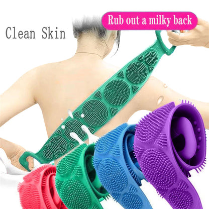 Silicone Back Scrubber Is Suitable For The Shower Bath Brush Body With Long Handles Double Shower Brush Is Used For Shower