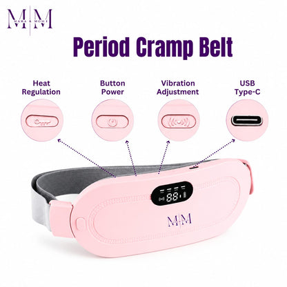 Cramp Relief Pain Belt – Electric Heating & Massage Therapy Belt for Fast Pain Relief