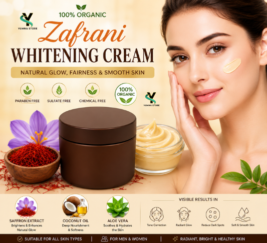 Zafrani Whitening Cream for Women & Men + Free Shipping All Over Pakistan