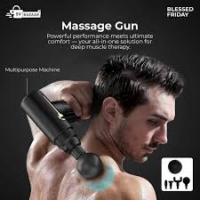 "Professional Deep Tissue Massage Gun – Portable Muscle Recovery Massager with Multiple Attachments"