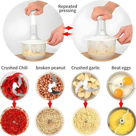Hand Manual Chopper Pull Mashed Vegetable Machine (Free Shipping Pakistan )