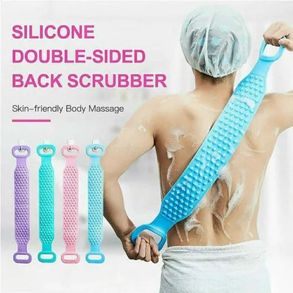 Silicone Back Scrubber Is Suitable For The Shower Bath Brush Body With Long Handles Double Shower Brush Is Used For Shower
